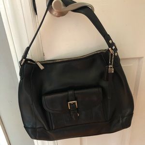 COACH CHARLIE LEATHER HOBO TOTE SHOULDER BAG